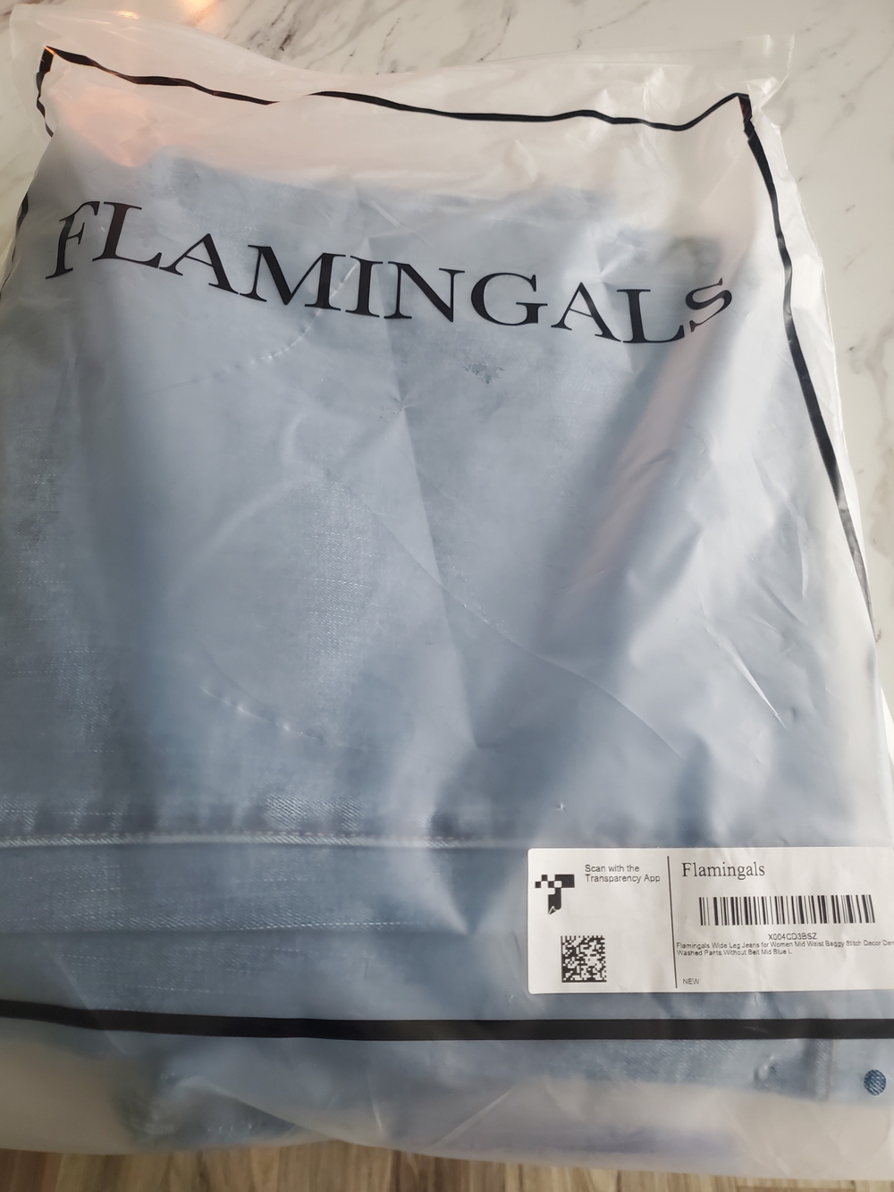 Flamingals Wide Leg Jeans LARGE